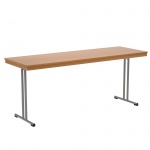 Klapptisch, 180x60 cm (B/T), 72 cm hoch, T-Fuß, 